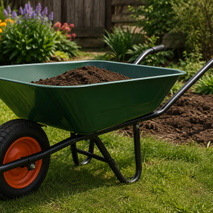 Heavy-Duty Wheelbarrow for Garden and Yard Work