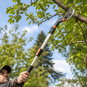 Telescopic Tree Branch Pruner with Extendable Handle